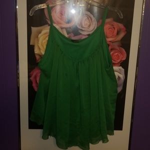 Fredericks of Hollywood Flounce Lined Tank XL New